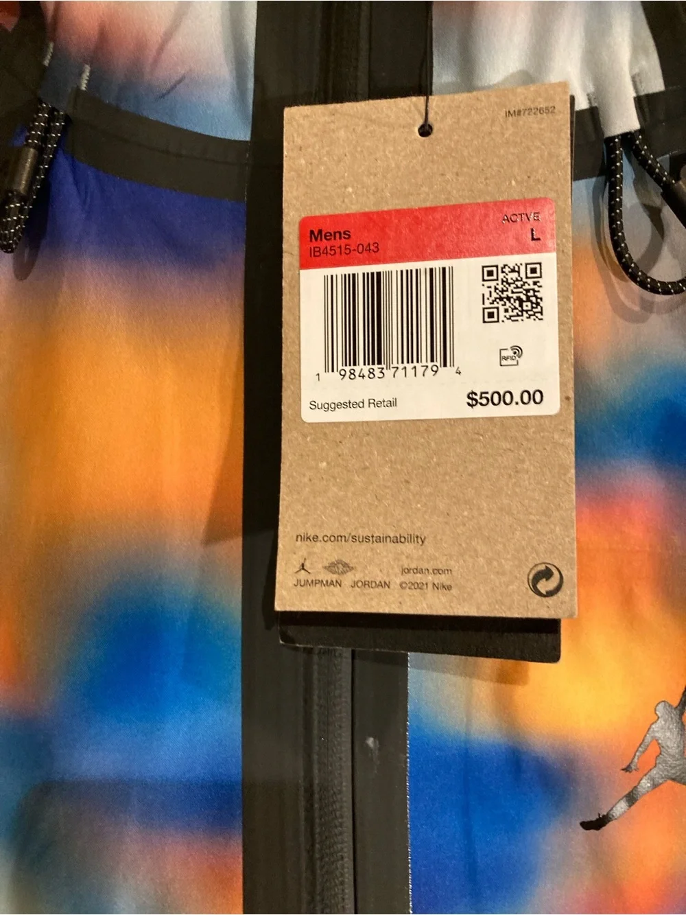 Jordan Multicolor Blue Orange White GORE-TEX Lightweight Jacket